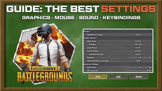 The BEST PRO Settings in PUBG PC  ALL in One [upl. by Eadie]