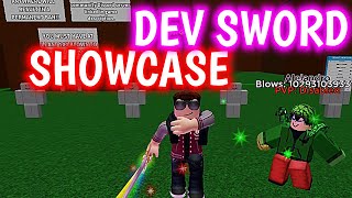 Showcasing the Dev Sword from Beat Up Dummies Simulator [upl. by Eelarbed]