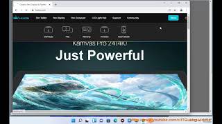 Install Huion drivers in Windows 11 [upl. by Nanerb]