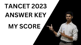 TANCET EXAM ANSWER KEYTANCET 2023 [upl. by Latsyrc]