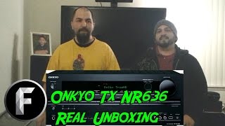 Onkyo Tx NR636 Receiver This Is a Real Unboxing [upl. by Nashbar180]