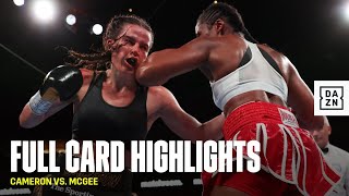 FULL CARD HIGHLIGHTS  Chantelle Cameron vs Mary McGee [upl. by Jenny]