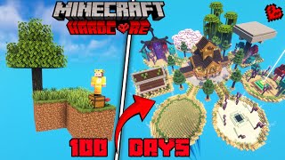 I Survived 100 Days on SKY BLOCK In Minecraft Hindi [upl. by Asilav1]