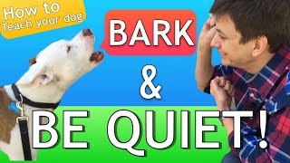 How to Teach your Dog to Bark and STOP BARKING [upl. by Akirea155]