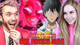 THE ORIGIN OF SAITAMA  One Punch Man Road To Hero Reaction [upl. by Aridnere]