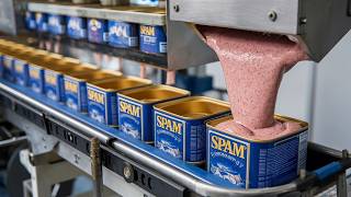 How Millions of SPAM Cans Are Made in a Factory  Canned Meat Factory Process [upl. by Simone]