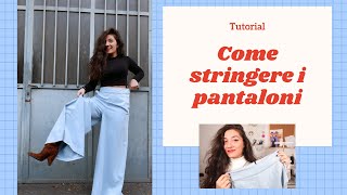 DIY  Come stringere i pantaloni 3 modi diversi [upl. by Holder]