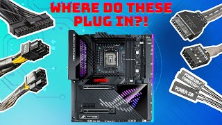 Where To Plug In Your PC Parts  Motherboard Connectors [upl. by Meras]