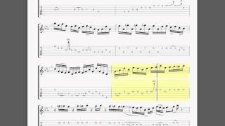 Guthrie Govan Larry Carlton Style Track Slow Motion BPM99 guitar tab [upl. by Salisbarry]