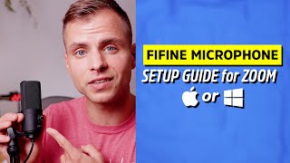 Fifine Microphone Setup Guide for ZOOM on PC or MAC  K669B Tutorial and Review [upl. by Eeruhs261]