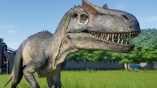 Allosaurus VS Acrocanthosaurus TRex Giganotosaurus IRex And More  Jurassic World Evolution [upl. by Darice]