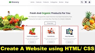 How to create a website using HTML and CSS  Create a Responsive Website Using HTMLCSS amp JavaScript [upl. by Tolley]