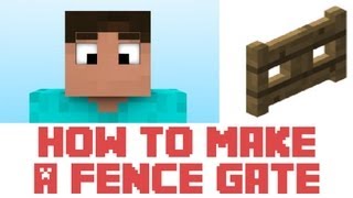 Minecraft Tutorial  How To Make A Fence Gate In Minecraft [upl. by Eirrehc]