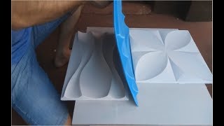 Como Fazer Placas de Gesso 3D por 2 Reais a peça [upl. by Herzen]