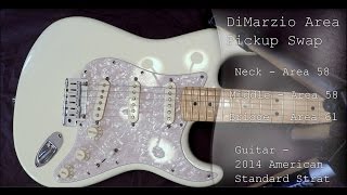 DiMarzio Area 58 and 61 Stratocaster pickups [upl. by Mordy]