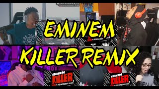 EMINEM ft Jack Harlow Cordae  KILLER REMIX  UNCUT REACTION MASHUP [upl. by Ardnasirk]