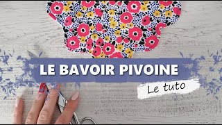 Tutoriel bavoir Pivoine bébé et enfant gratuit [upl. by Gussi]