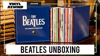 The Beatles Singles Collection unboxing  Vinyl Rewind [upl. by Pahl]