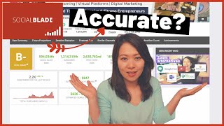 SocialBlade YouTube  how accurate is it compared to REAL data from my channel socialblade [upl. by Avat836]