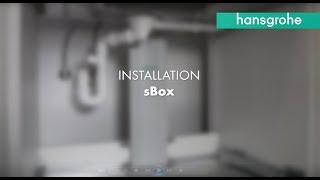 hansgrohe sBox installation video [upl. by Andromede]