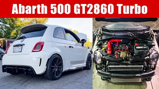 Fiat 500 Abarth GT2860 Big Turbo Ride Along amp Pulls untuned [upl. by Euqinot916]