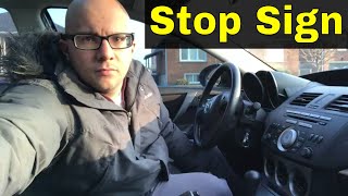 What To Do At A Stop SignDriving Lesson [upl. by Andreana]