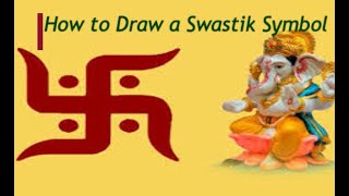 Swastik  How to draw a Swastik  Swastik Symbol [upl. by Selhorst]