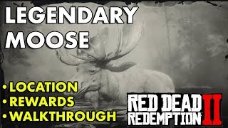 Red Dead Redemption 2  Legendary Moose Location Rewards Walkthrough [upl. by Millisent]