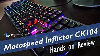 Motospeed inflictor CK104 Hands on Review Greek [upl. by Itsirc]