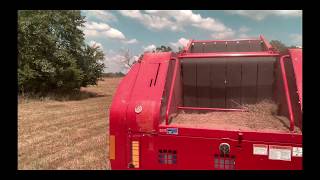 Baling Hay  New Holland T5060 amp New Holland BR7060 [upl. by Nahamas]