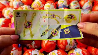 Kinder Joy Egg Opening  Most Satisfying Videos ASMR 66 [upl. by Demakis156]