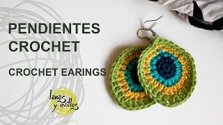 Tutorial Pendientes o Aros Crochet o Ganchillo [upl. by Prussian959]