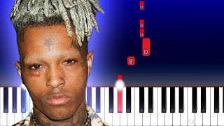 XXXTENTACION  Ecstasy ft Noah Cyrus Piano Tutorial [upl. by Tila]