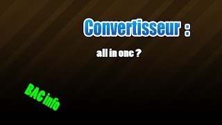 convertisseur [upl. by Filia]