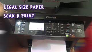 How to scan and print legal size paper on canon mf244dw [upl. by O'Conner]