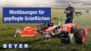 Unkraut entfernen  schnell amp einfach  Wildkrautbürste Agria WB600  BEYERMietservice [upl. by Eelessej]