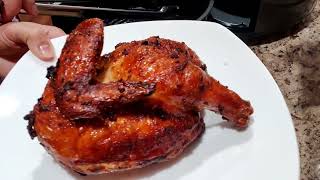 Air Fryer Half Chicken in Fresh Herbs How to cook half chicken in air fryer [upl. by Prent665]