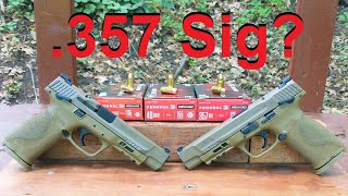 357 Sig Cartridge Introduction and FMJ Ballistic Gel Test VS 40 SampW and 9mm [upl. by Emmalee692]