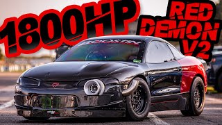 1800HP RED DEMON RETURNS  Building the CRAZIEST DSM EVER Manual AWD 4G63 on 80PSI [upl. by Manda673]