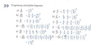 7 klasė Dauginame ir dalijame laipsnius su vienodais rodikliais nauja knyga 34  44 [upl. by Htaeh337]