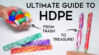 Beginners Guide to Melting HDPE  How to Make a Recycled Plastic Pen [upl. by Olly]