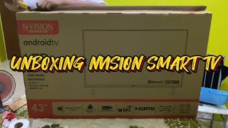 Unboxing NVision 43” Smart TV Product Review and Set up TikTok Affiliate SMART TV TikTok Shop [upl. by Eleumas]