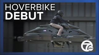 Hoverbike debuts at 2022 Detroit Auto Show [upl. by Eednarb873]