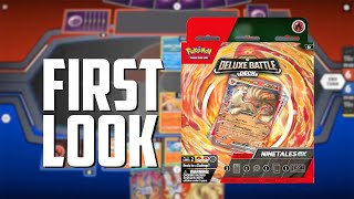 FIRST LOOK Ninetales ex Deluxe Battle Deck Deck List  Matches Is it worth buying  Pokemon TCG [upl. by Olmstead]