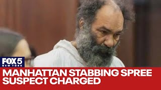 Manhattan stabbing spree suspect charged [upl. by Reivad]