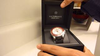 Unboxing Victorinox Swiss Army Mens 241433 Maverick GS Silver Chronograph Dial Watch [upl. by Audi431]