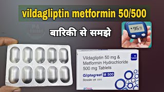 vildagliptin metformin 50500  gliptagreat m 500  vildagliptin tablets 50 mg  metformin 500 mg [upl. by Anialad]