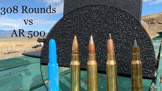 308 SLAP Round vs 12quot AR 500 Armor Plate [upl. by Amati76]