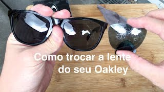 Como trocar a lente do seu Oakley [upl. by Cresida317]