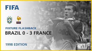 Brazil 03 France  France 1998 Final  FIFA World Cup [upl. by Suilenrac]